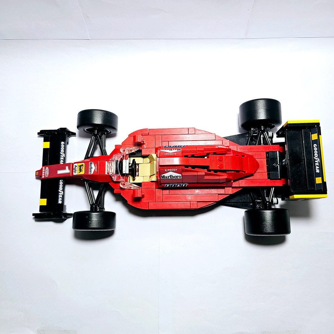 1/16 Scale Ferarri 641/2 F1 - 90 Race Car Building Blocks - LesDiy - 