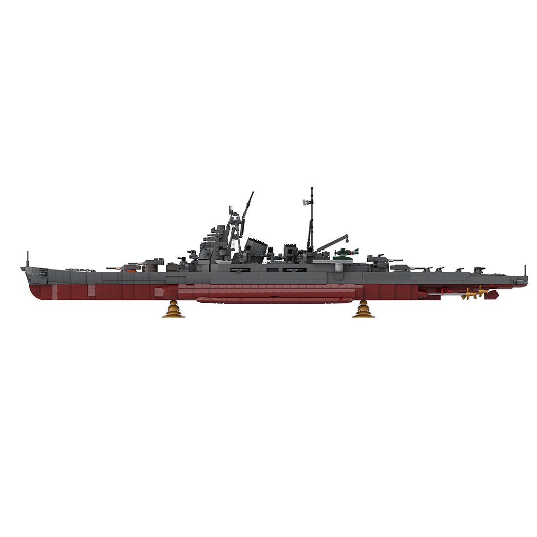 1:200 Scale IJN Maya Takao-Class Heavy Cruiser Building Blocks-LesDiy-Building Blocks-