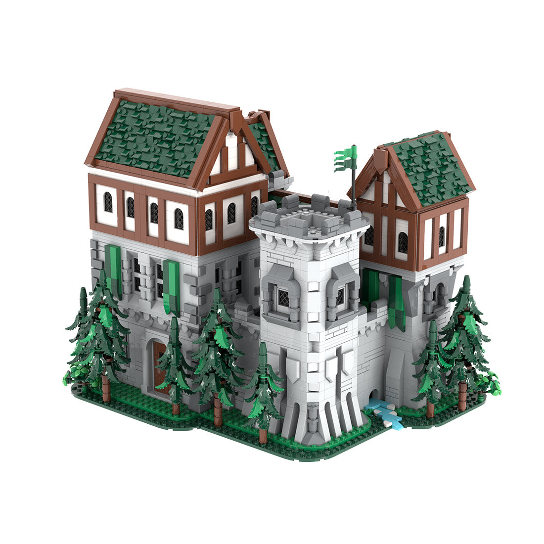 MOC-241818 Green Dragon Knights’ Castle Building Blocks