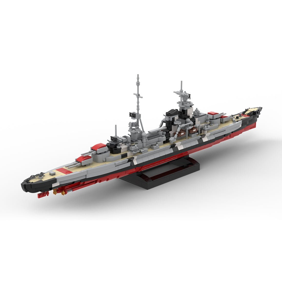 1/300 Admiral Hipper Class Heavy Cruiser Prinz Eugen Building Blocks - LesDiy - 