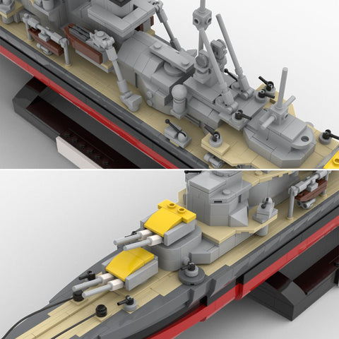 1/300 Blücher Military Naval Warship - LesDiy - 