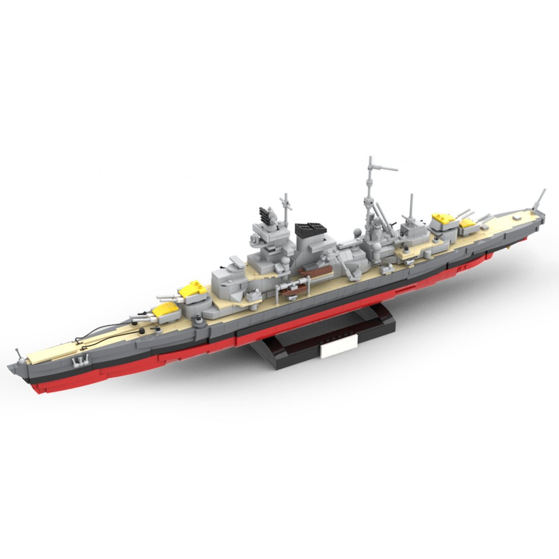 1/300 Blücher Military Naval Warship - LesDiy - 