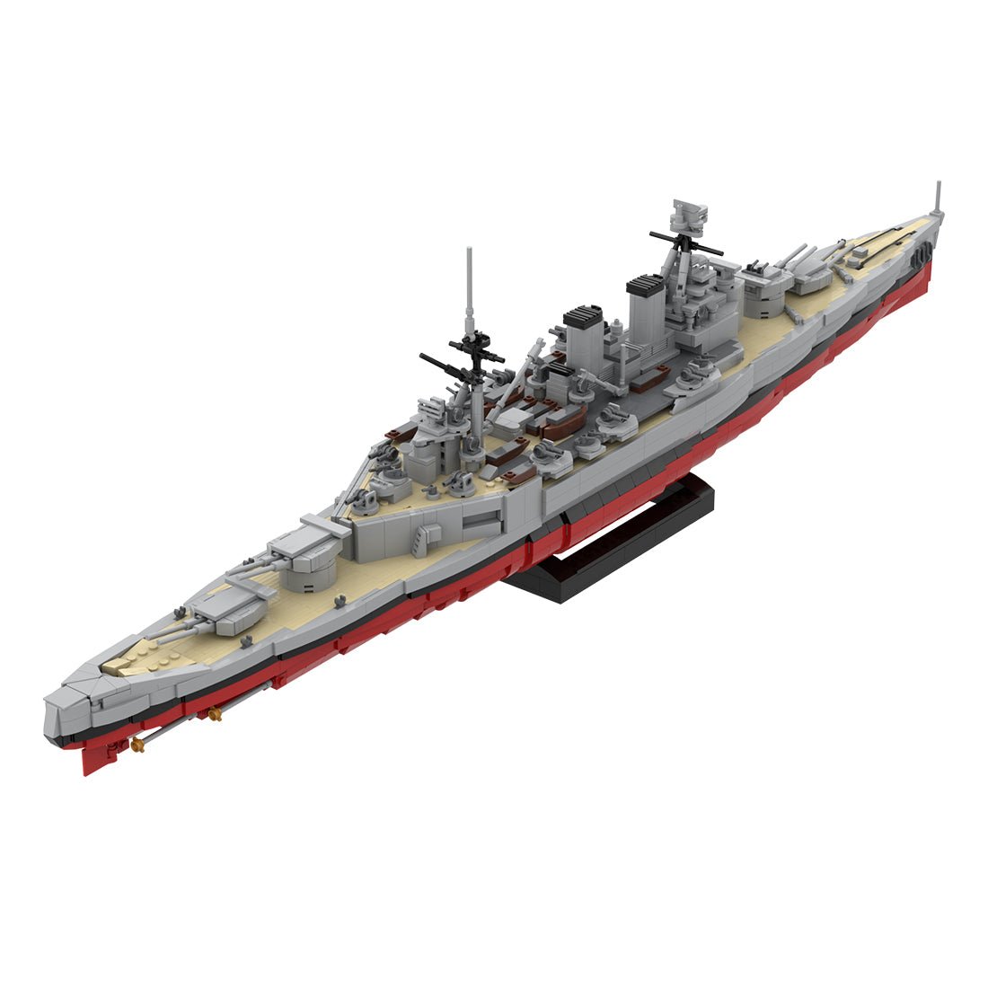 1/300 Scale HMS Hood Battlecruiser MOC Building Blocks-LesDiy - 