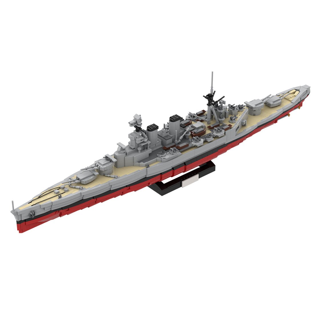 1/300 Scale HMS Hood Battlecruiser MOC Building Blocks-LesDiy - 