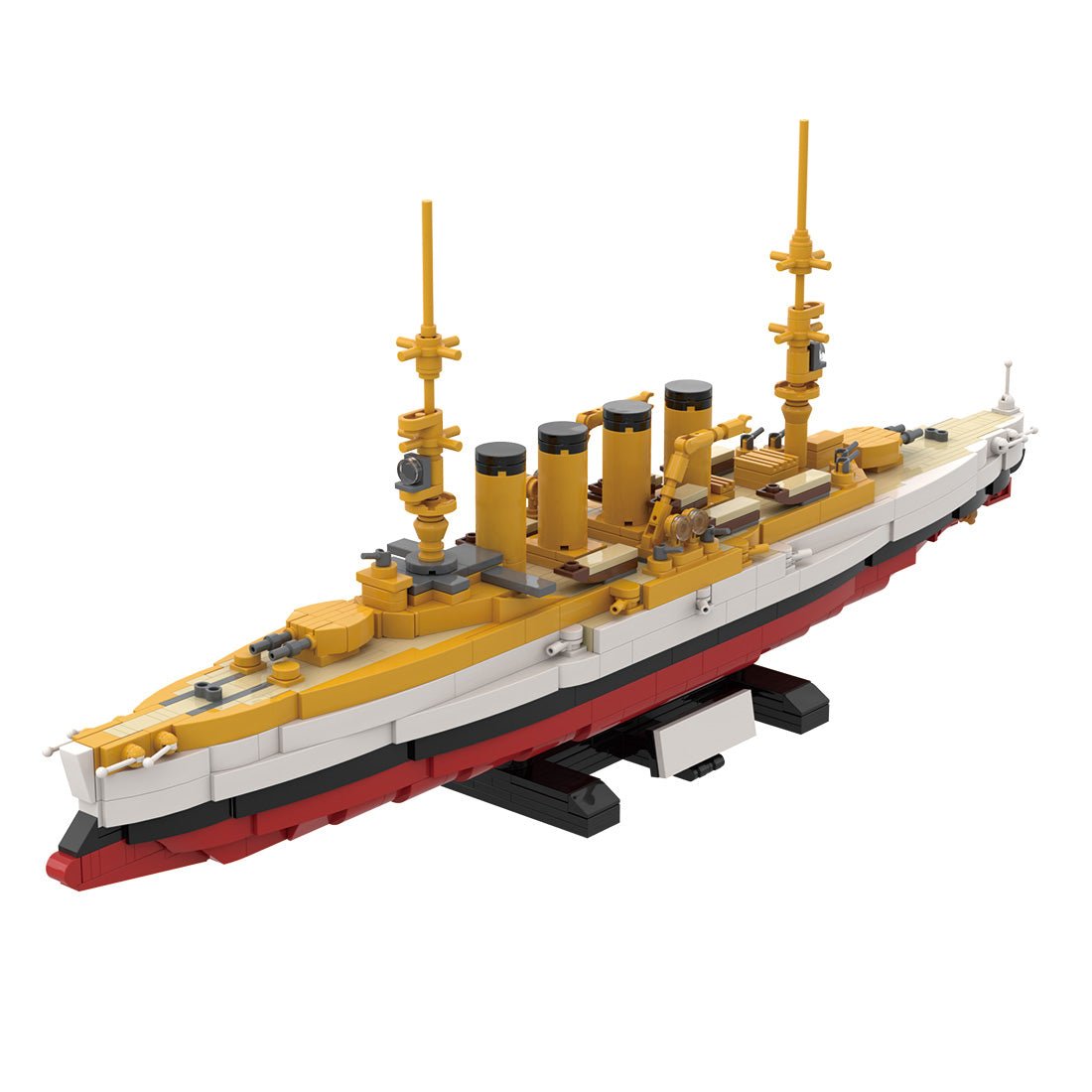 1/300 Scale SMS Scharnhorst Armored Building Blocks-LesDiy - 