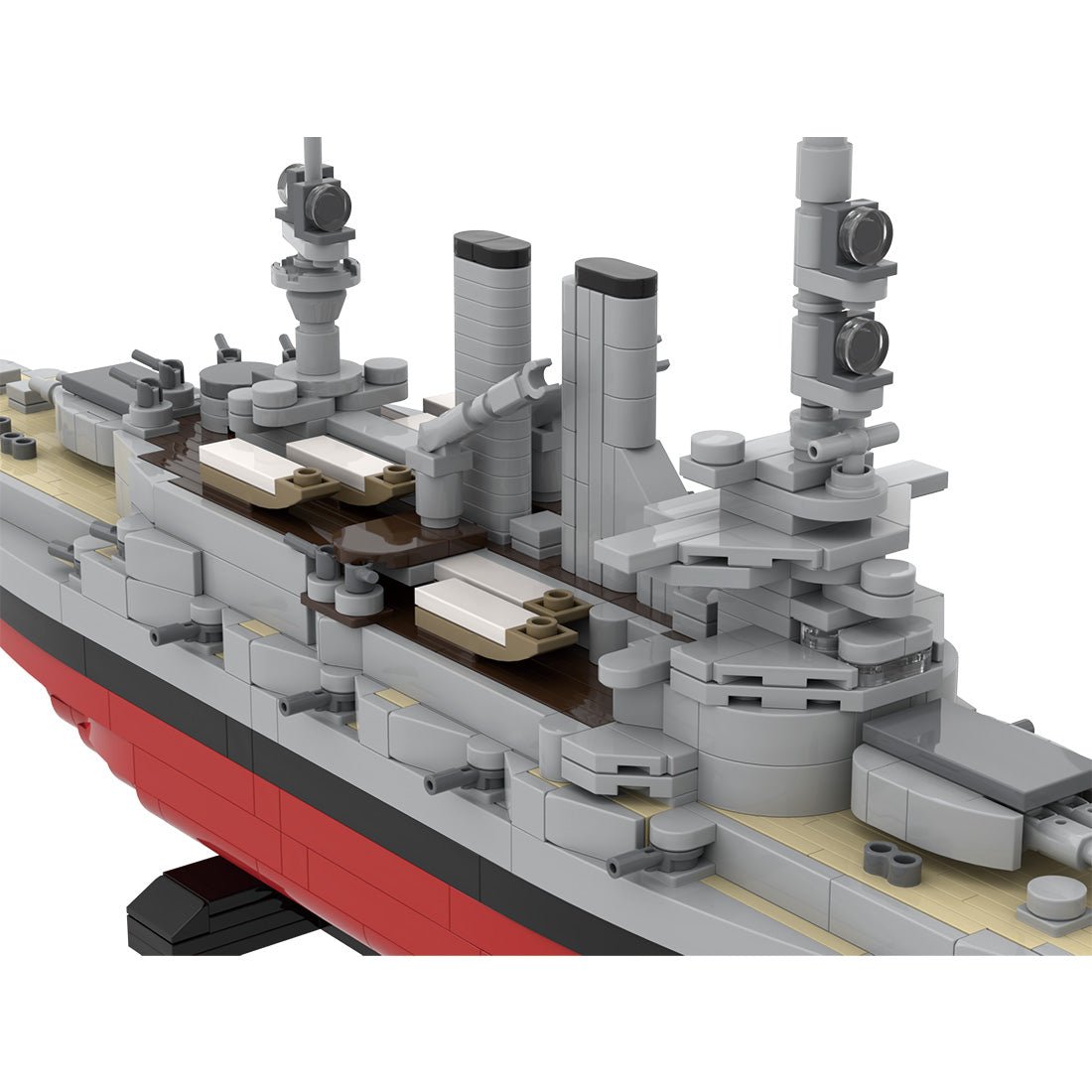 1/300 Scale SMS Schleswig-Holstein Battleship Building Blocks-LesDiy - 