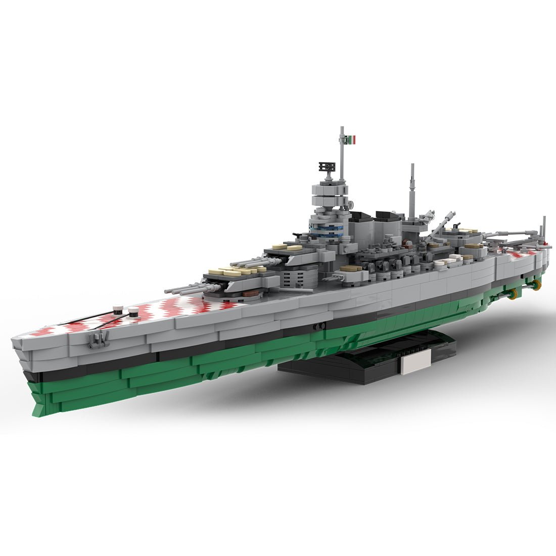 1/300 Scale WWII Italy Litorio Battleship Building Blocks - LesDiy - 