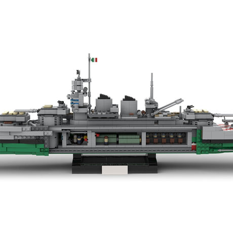 1/300 Scale WWII Italy Litorio Battleship Building Blocks - LesDiy - 