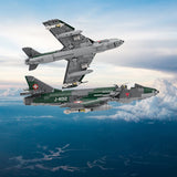 1/35 Scale British Subsonic Hawker Combat Fighter Building Blocks - LesDiy - Building Blocks