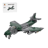 1/35 Scale British Subsonic Hawker Combat Fighter Building Blocks - LesDiy - Building Blocks