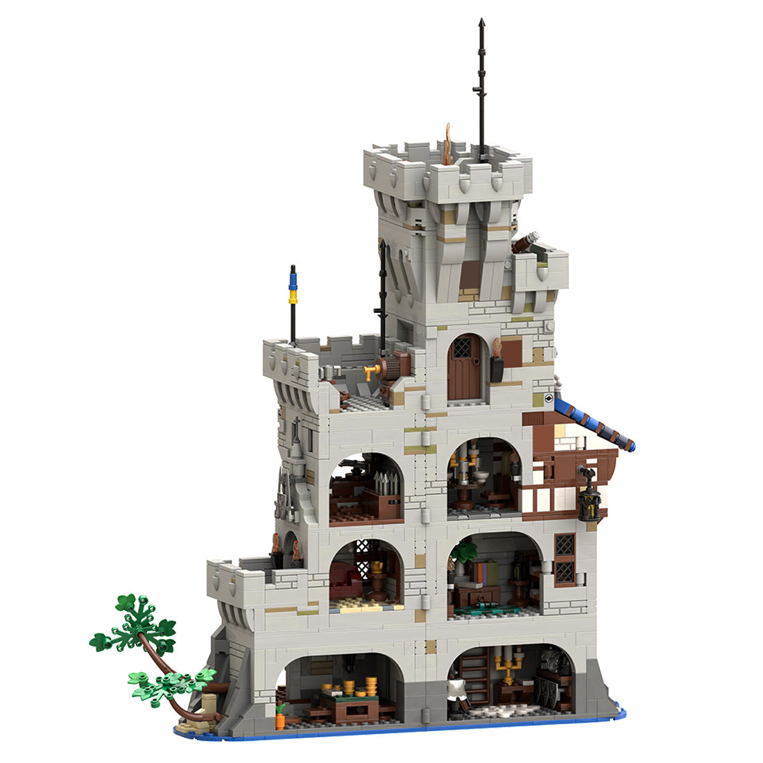 MOC-269330 Black Falcon's Outpost Castle Building Blocks