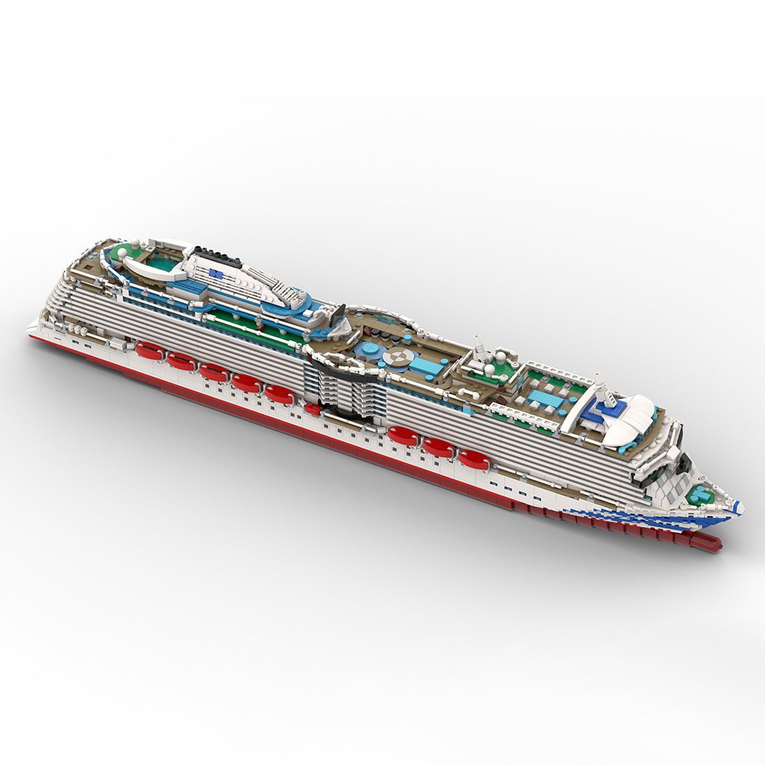 1/400 Scale MS Britannia Cruise Ship Building Blocks - LesDiy - Building Blocks