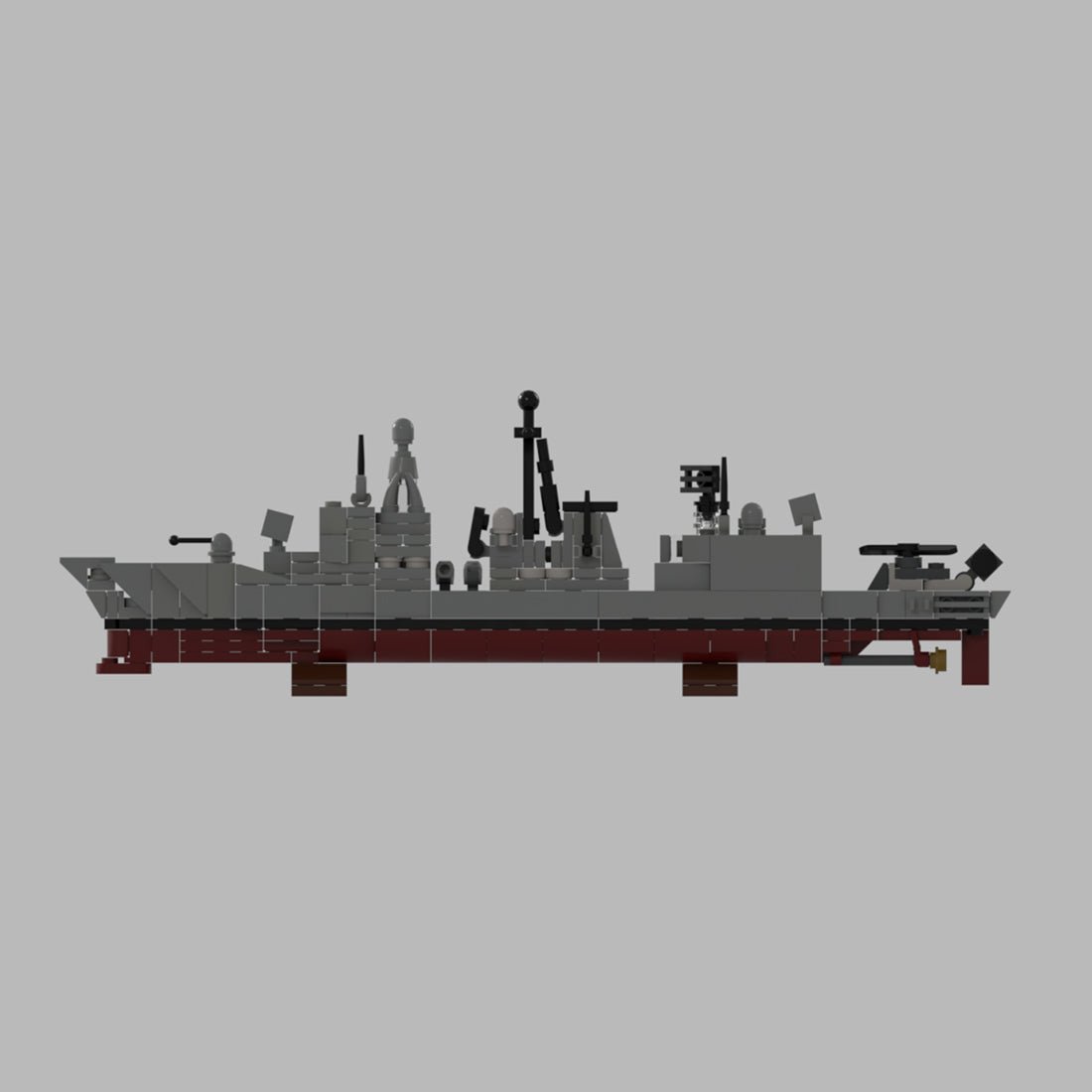1/485 Scale German F - 122 Bremen - class Frigate - LesDiy - 
