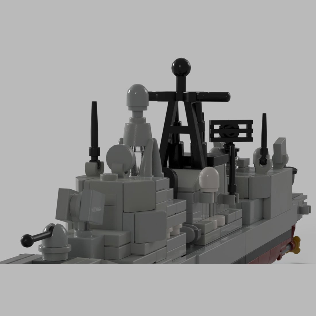 1/485 Scale German F - 122 Bremen - class Frigate - LesDiy - 