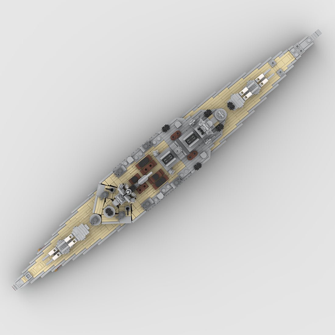 1/485 Scale WWII British Hood Battlecruiser Military Building Blocks - LesDiy - 