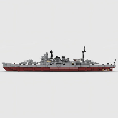 1/485 Scale WWII Japanese Cruiser the Kaohsiung - class Cruiser Atago Military Building Blocks - LesDiy - 