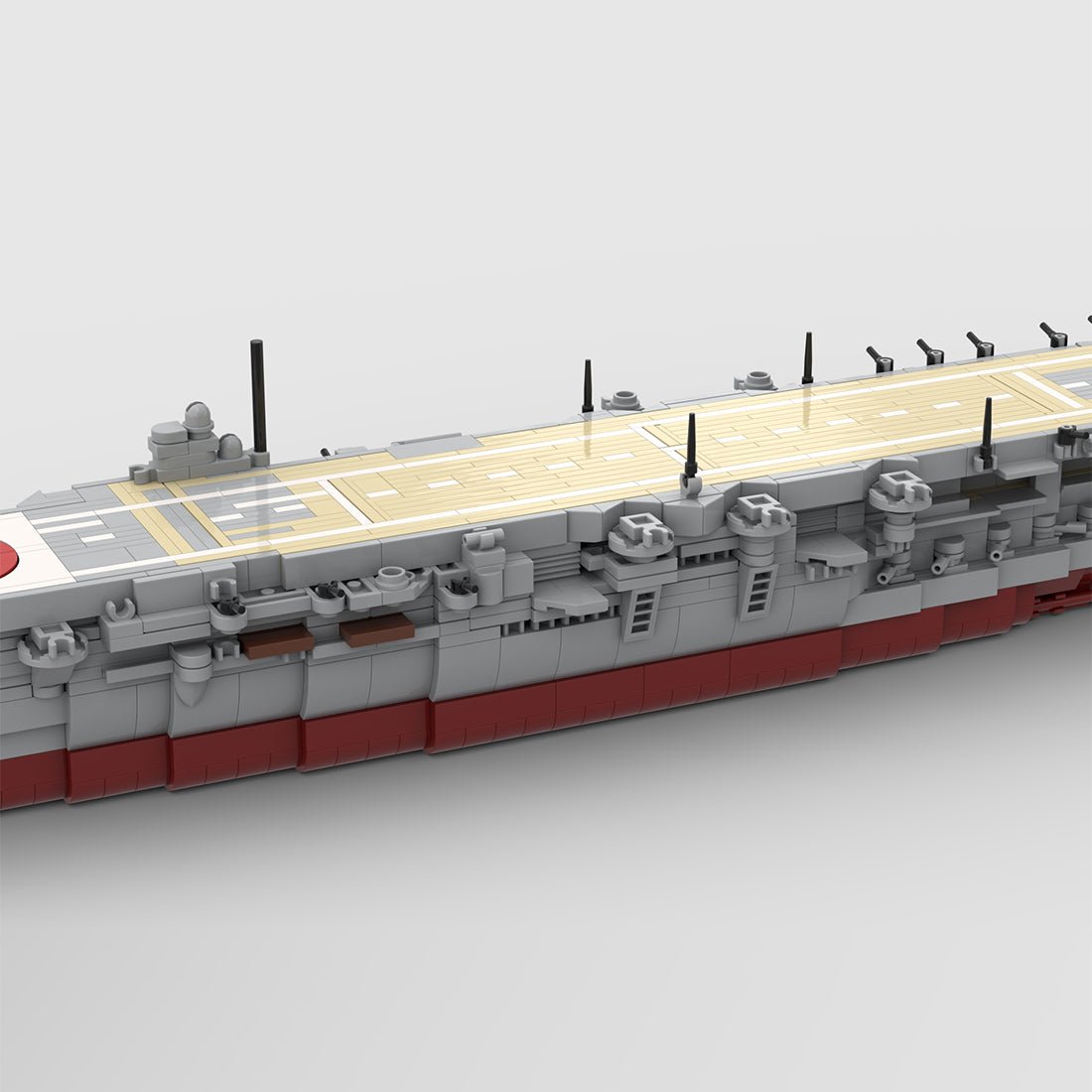 1/485 Scale WWII Japanese Navy Aircraft Carrier Kaga Military