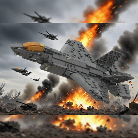1/58 Scale American Multirole Military Combat Fighter Building Blocks - LesDiy - Building Blocks