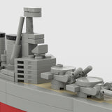 1:700 Scale HMS Hood Battlecruiser Building Blocks-LesDiy-Building Blocks-