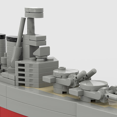 1:700 Scale HMS Hood Battlecruiser Building Blocks-LesDiy-Building Blocks-