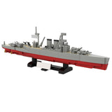1:700 Scale HMS Hood Battlecruiser Building Blocks-LesDiy-Building Blocks-