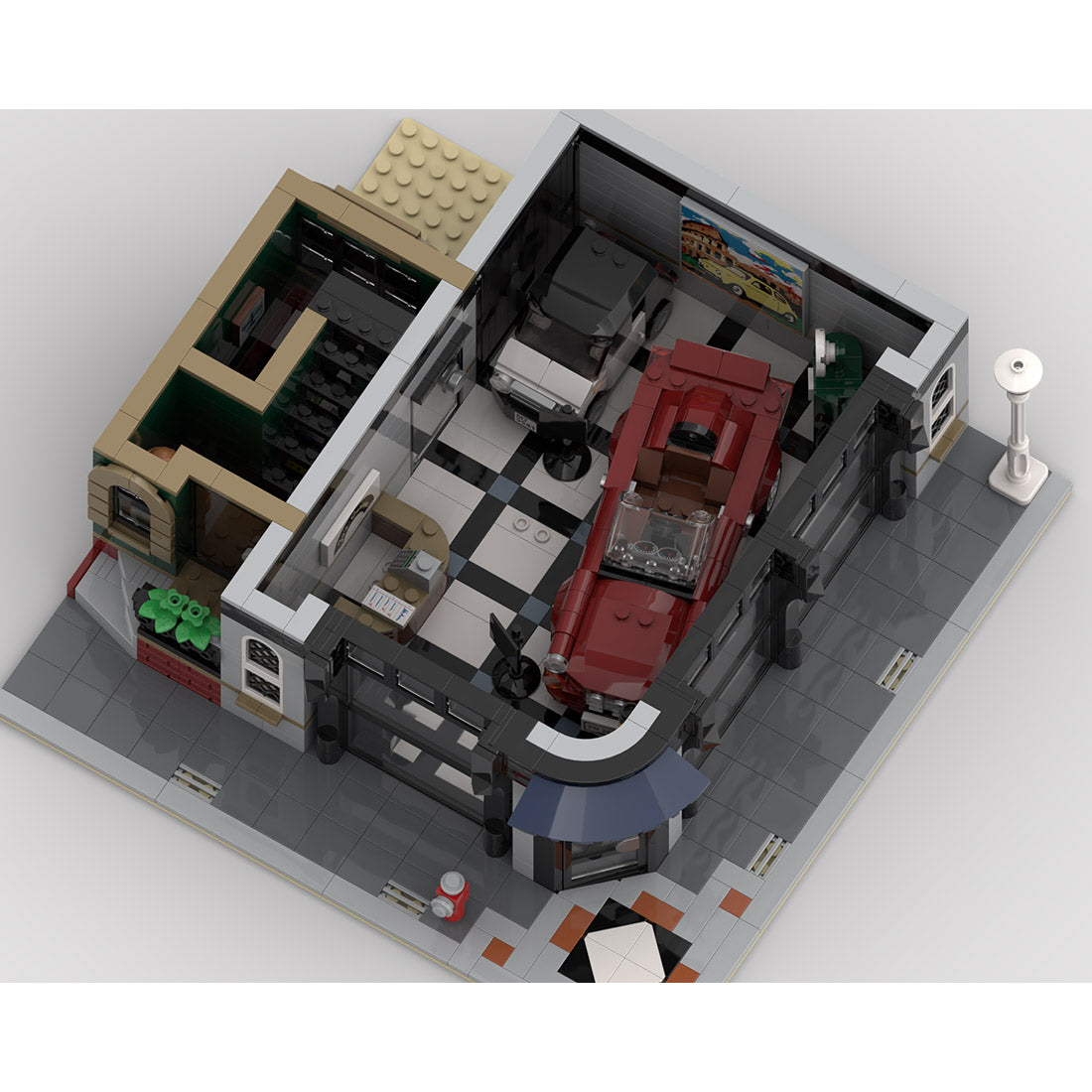 MOC-139508 Modular Car Showroom Building Blocks