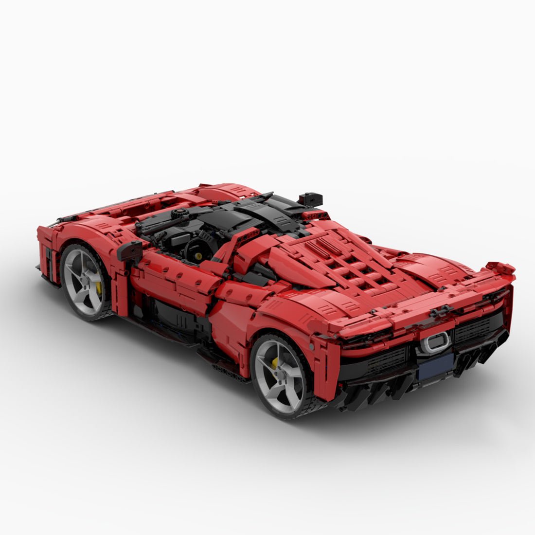 1/8 Scale Ferrari F80 Sports Car Building Blocks | LesDiy