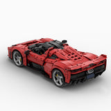 1/8 Scale Ferrari F80 Sports Car Building Blocks - LesDiy