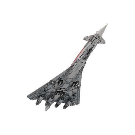 1:80 Scale B2707-200 TWA Supersonic Passenger Aircraft Building Blocks-LesDiy-Building Blocks-
