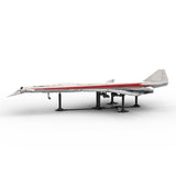 1:80 Scale B2707-200 TWA Supersonic Passenger Aircraft Building Blocks-LesDiy-Building Blocks-