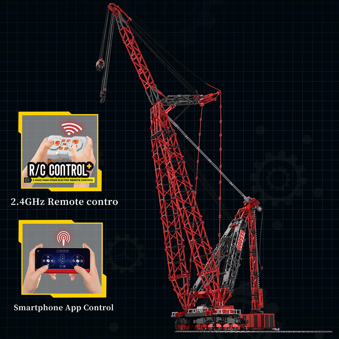 1/80 Scale Heavy Construction SK6000 Crane Building Blocks - LesDiy - Crane - 