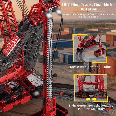 1/80 Scale Heavy Construction SK6000 Crane Building Blocks - LesDiy - Crane - 