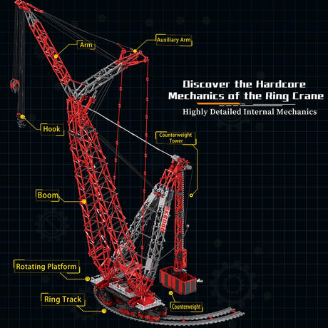 1/80 Scale Heavy Construction SK6000 Crane Building Blocks - LesDiy - Crane - 