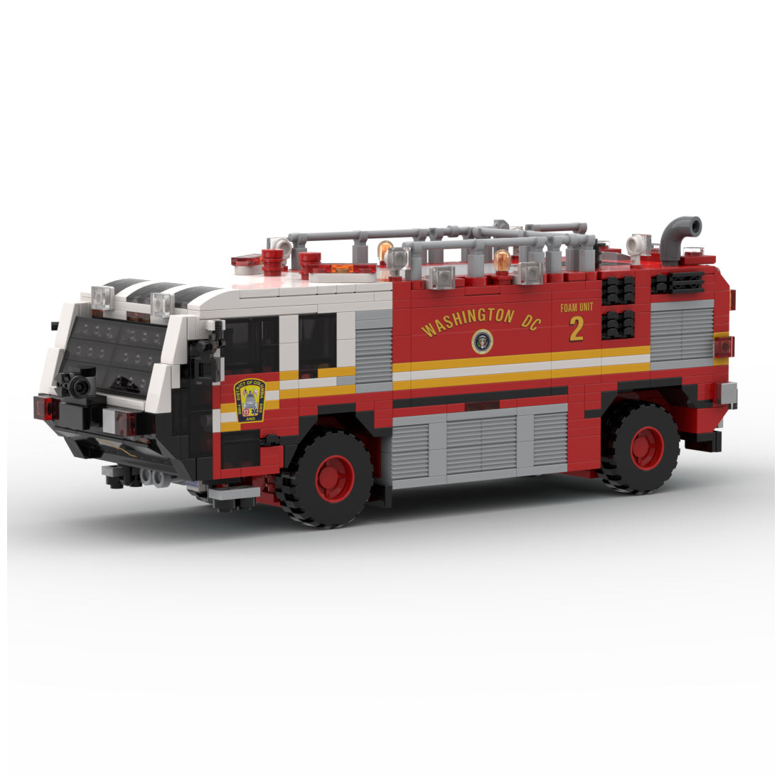 MOC-259170 Oshkosh Striker 1500 Foam 2 Airport Firetruck / ARFF D.C FD Building Blocks
