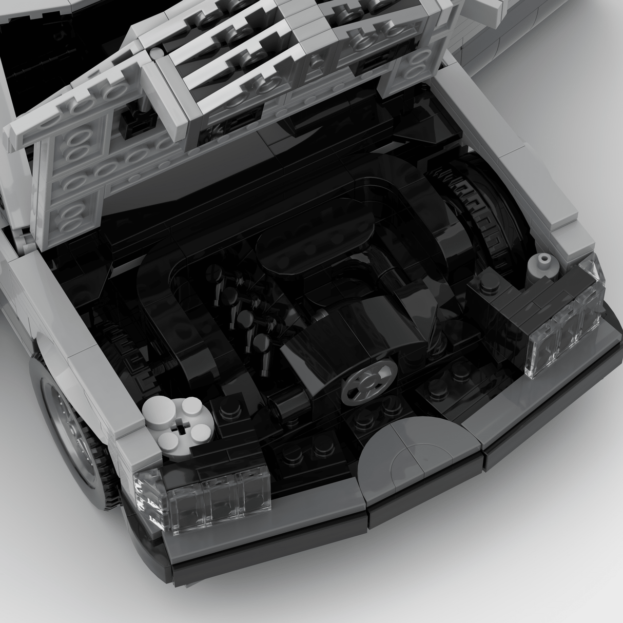 1980s German Grand Touring Coupe Building Blocks (Gobricks)-LesDiy-Building Blocks-1x building section (1x 1473 parts)