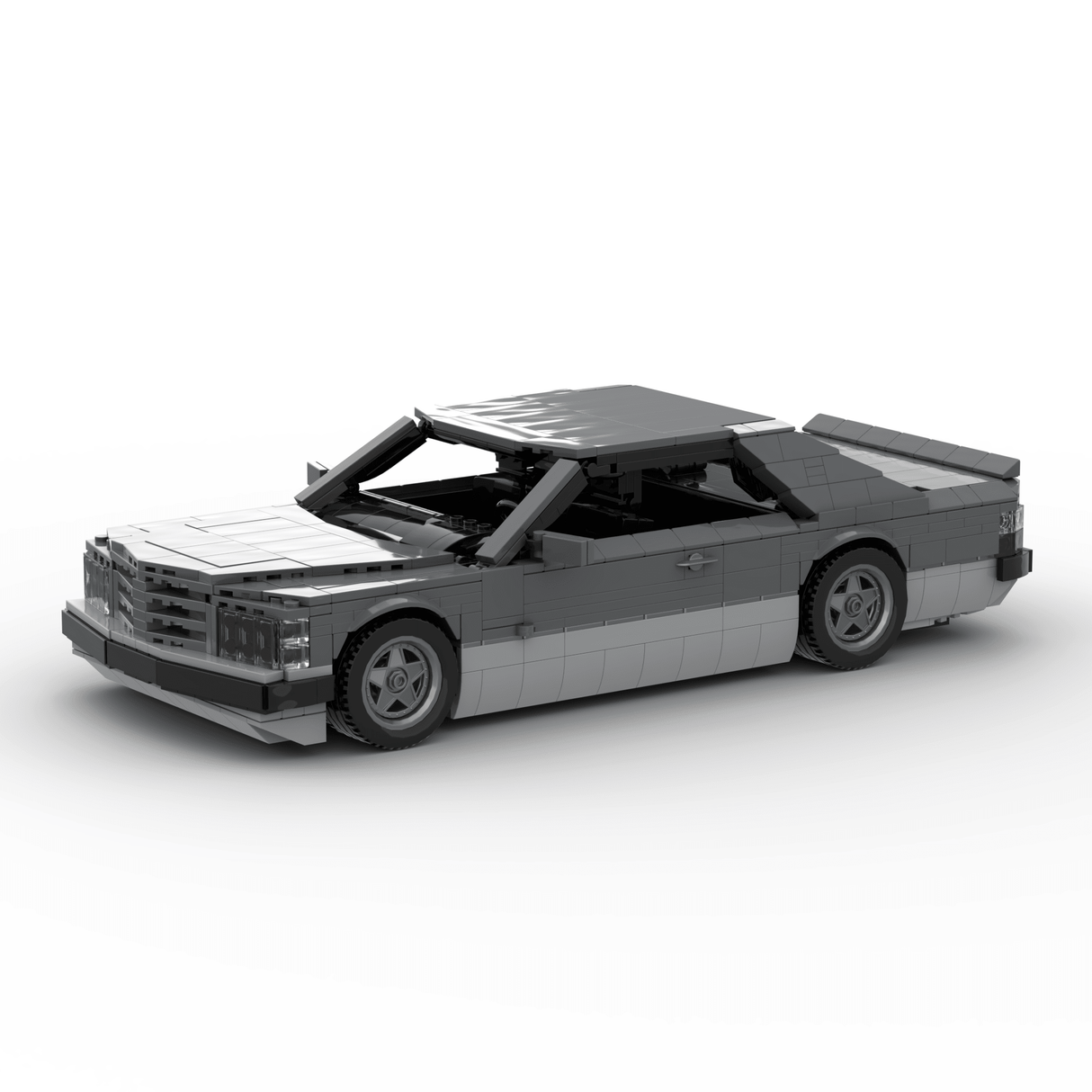 1980s German Grand Touring Coupe Building Blocks (Gobricks)-LesDiy-Building Blocks-1x building section (1x 1473 parts)