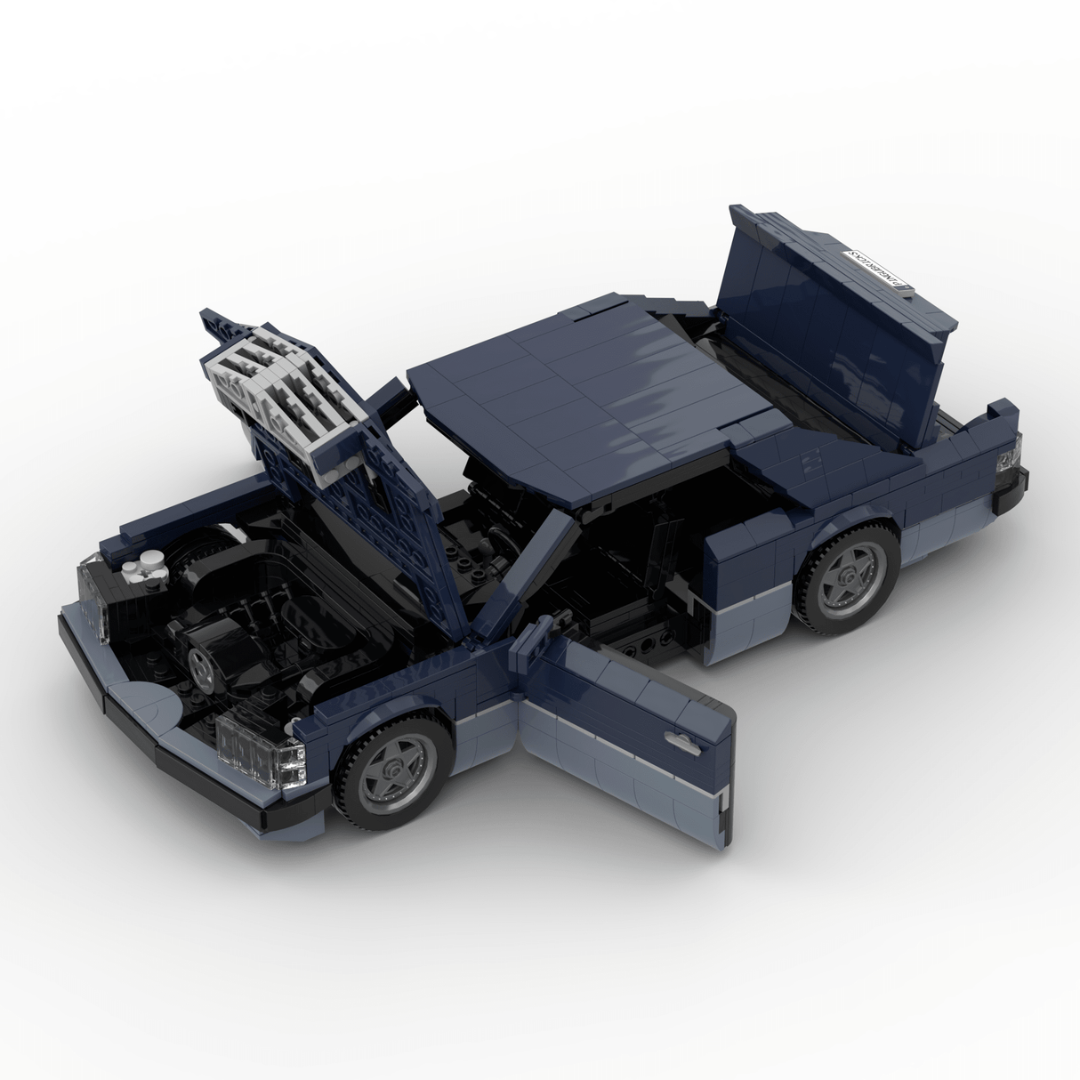 1980s German Grand Touring Coupe Building Blocks (Gobricks)-LesDiy-Building Blocks-1x building section (1x 1473 parts)