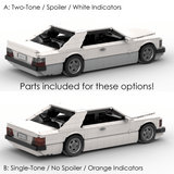 1980s German Grand Touring Coupe Building Blocks (Gobricks)-LesDiy-Building Blocks-1x building section (1x 1473 parts)