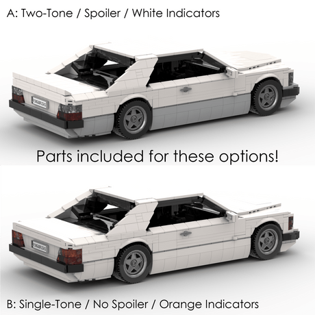 1980s German Grand Touring Coupe Building Blocks (Gobricks)-LesDiy-Building Blocks-1x building section (1x 1473 parts)