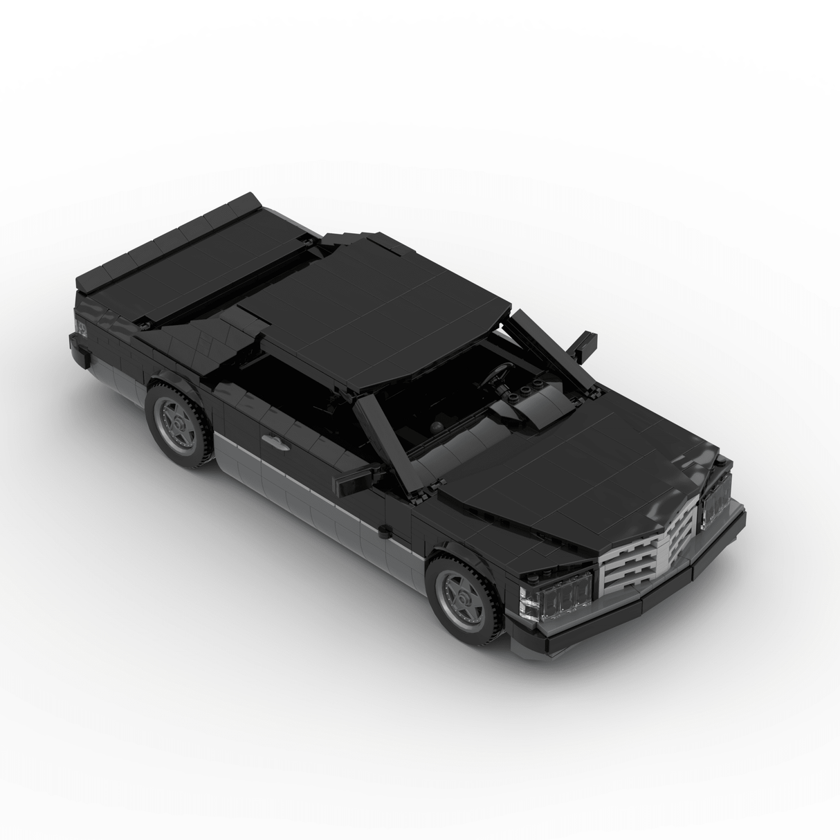 1980s German Grand Touring Coupe Building Blocks (Gobricks)-LesDiy-Building Blocks-1x building section (1x 1473 parts)