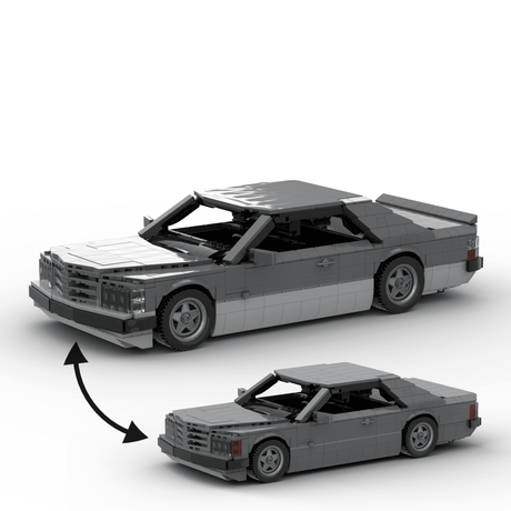 1980s German Grand Touring Coupe Building Blocks (Gobricks)-LesDiy-Building Blocks-1x building section (1x 1473 parts)