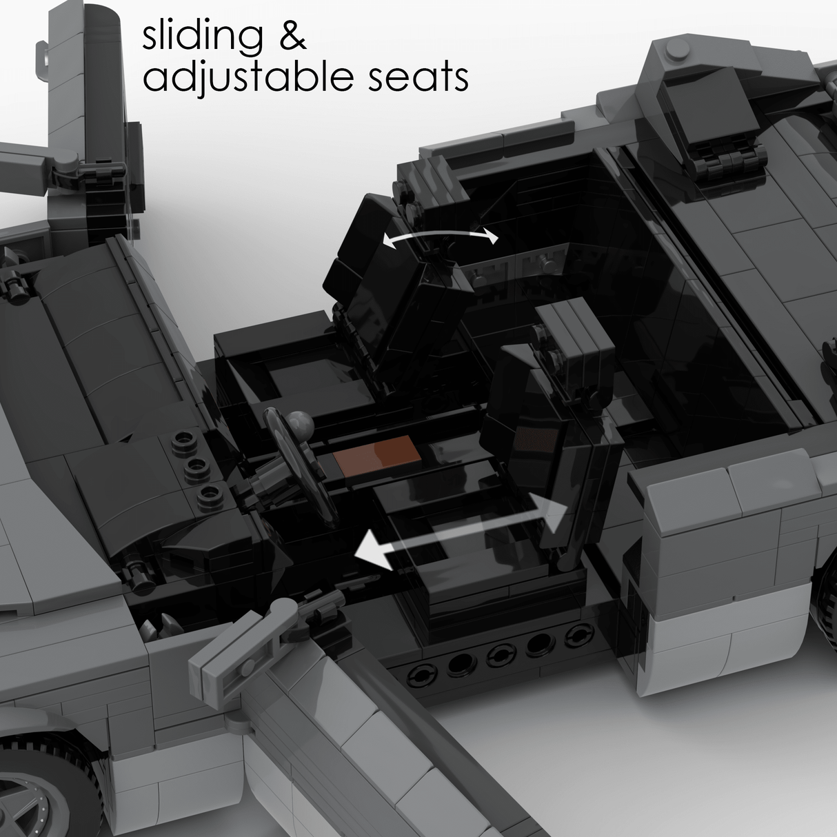 1980s German Grand Touring Coupe Building Blocks (Gobricks)-LesDiy-Building Blocks-1x building section (1x 1473 parts)