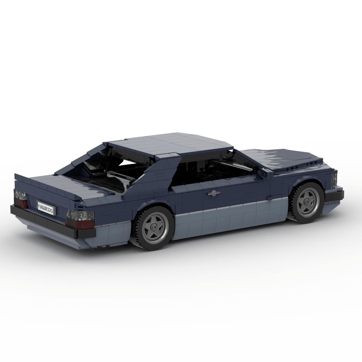 1980s German Grand Touring Coupe Building Blocks (Gobricks)-LesDiy-Building Blocks-1x building section (1x 1473 parts)