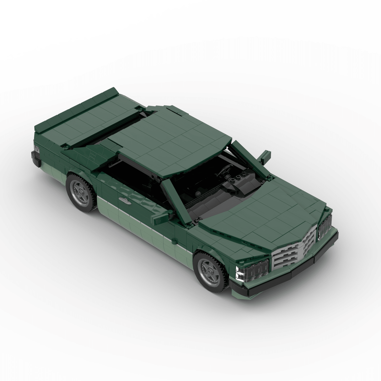 1980s German Grand Touring Coupe Building Blocks (Gobricks)-LesDiy-Building Blocks-1x building section (1x 1473 parts)