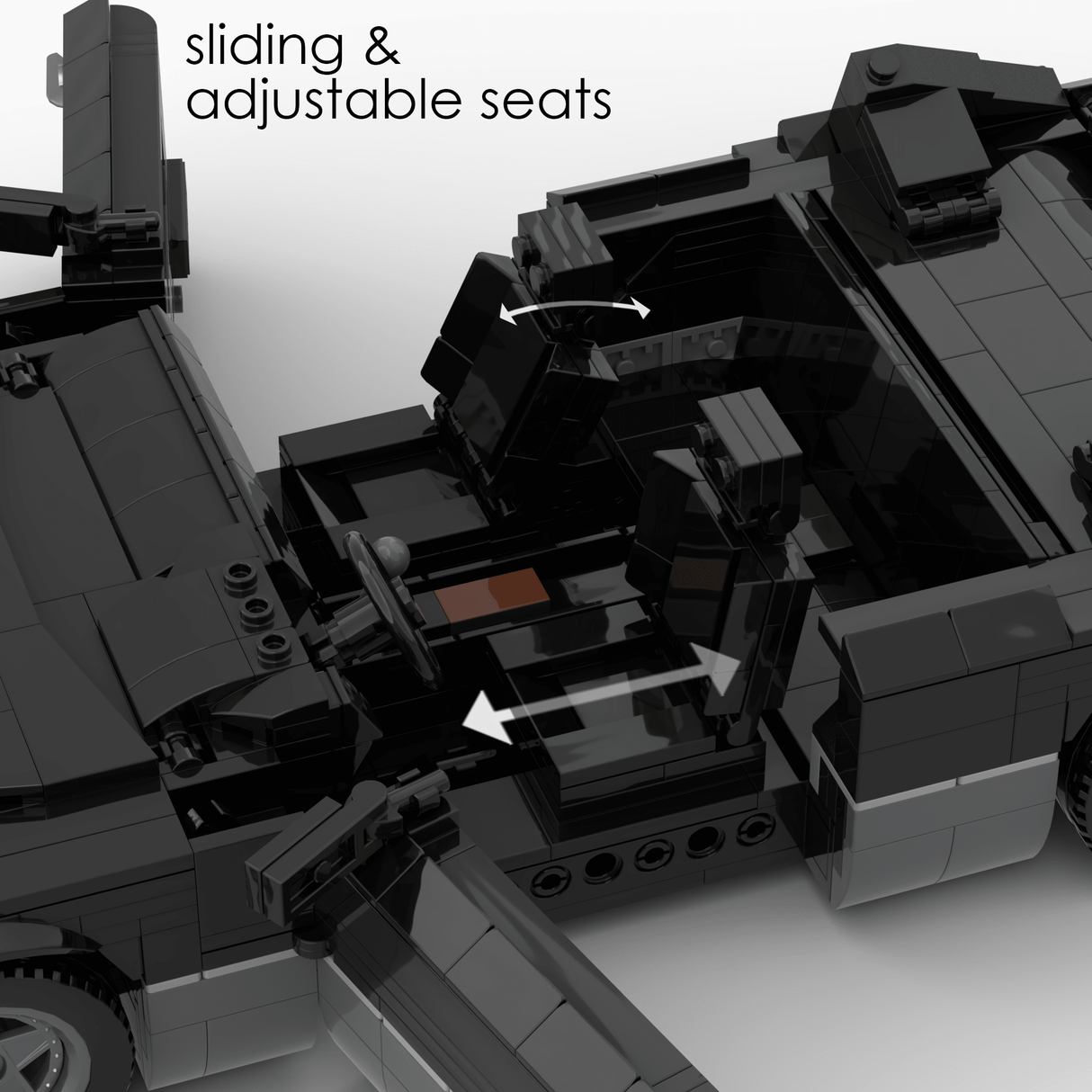 1980s German Grand Touring Coupe Building Blocks (Gobricks)-LesDiy-Building Blocks-1x building section (1x 1473 parts)