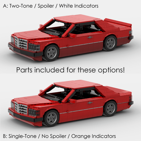 1980s German Grand Touring Coupe Building Blocks (Gobricks)-LesDiy-Building Blocks-1x building section (1x 1473 parts)