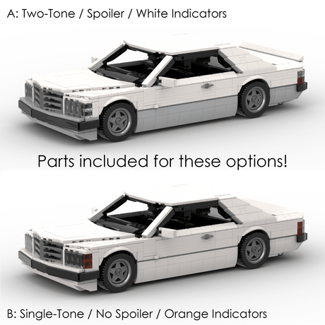 1980s German Grand Touring Coupe Building Blocks (Gobricks)-LesDiy-Building Blocks-1x building section (1x 1473 parts)