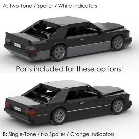 1980s German Grand Touring Coupe Building Blocks (Gobricks)-LesDiy-Building Blocks-1x building section (1x 1473 parts)