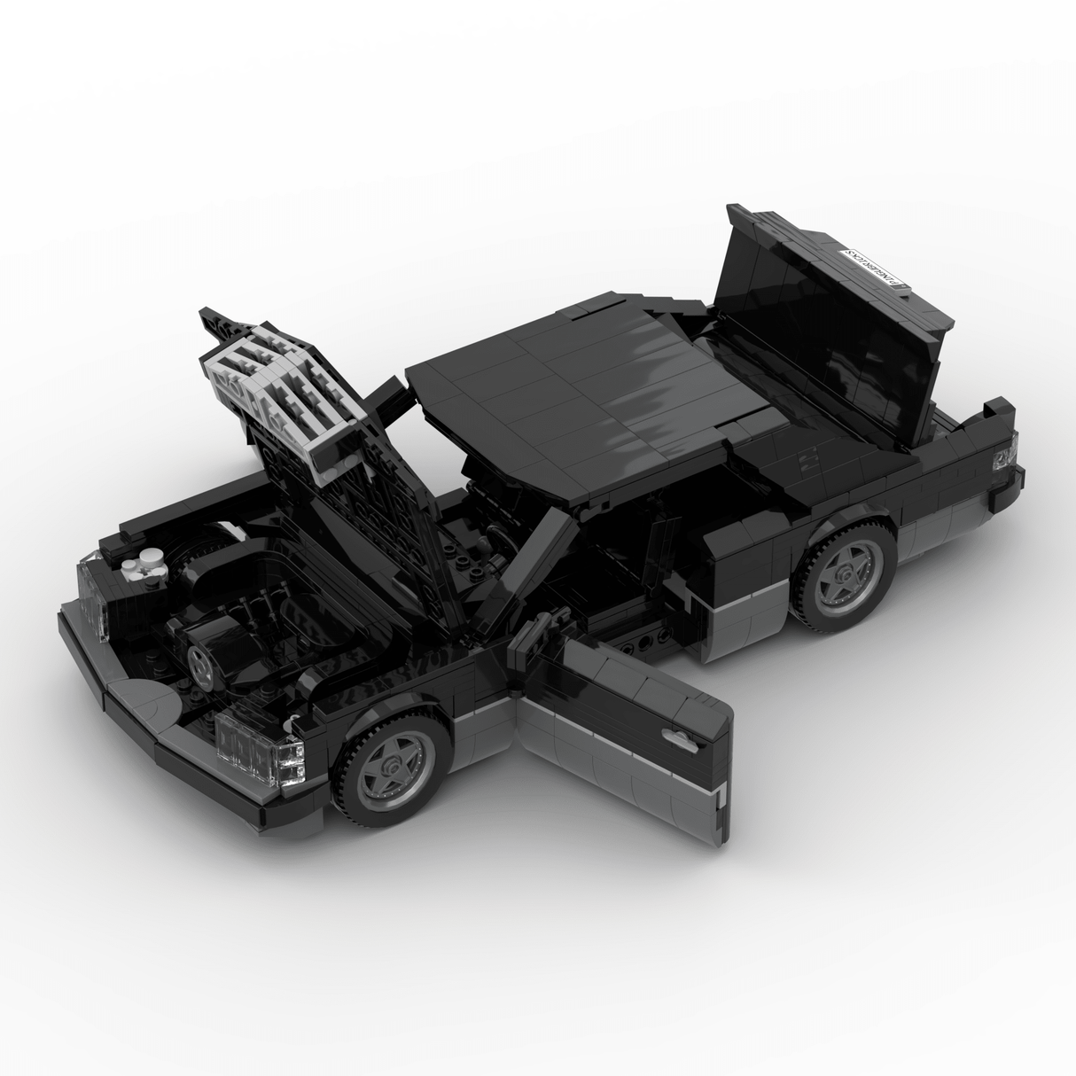 1980s German Grand Touring Coupe Building Blocks (Gobricks)-LesDiy-Building Blocks-1x building section (1x 1473 parts)