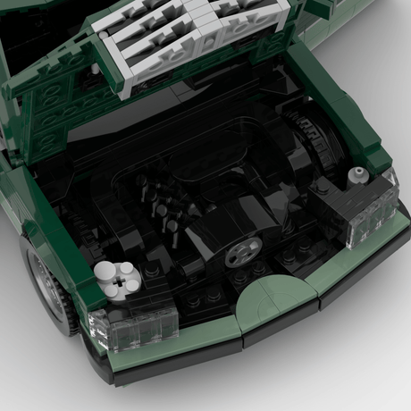 1980s German Grand Touring Coupe Building Blocks (Gobricks)-LesDiy-Building Blocks-1x building section (1x 1473 parts)